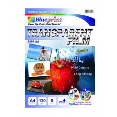 BLUEPRINT Transparent Film Opaque A4 120um Isi 5 Lembar